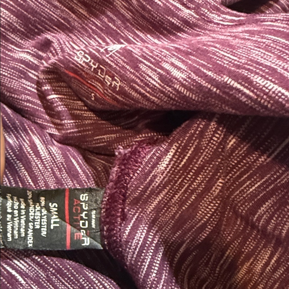 Spyder Women's Purple Leggings - Picture 7 of 7